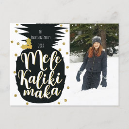 Mele Kalikimaka Ananas Weihnachtsfeiertag Foto Feiertagspostkarte