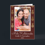 Mele Kalikimaka Ananas Weihnachtsfotokarte Feiertagskarte<br><div class="desc">Mele Kalikimaka Imitate Foil Gold und Burgund Ananas Weihnachts Burgundy Foto Card. Diese hawaiianische Weihnachtskarte ist perfekt für eine tropische Weihnachtskarte der Familie.</div>