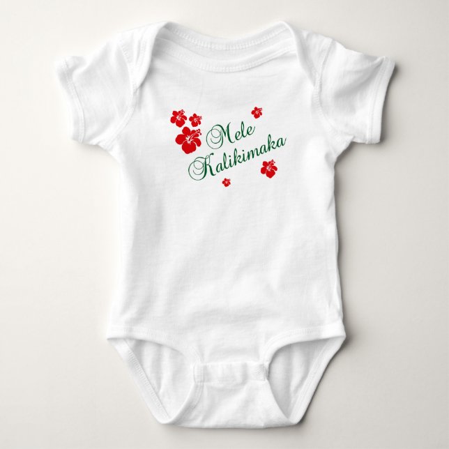 Mele Kalikimaka Baby Strampler (Vorderseite)