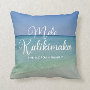 Mele Kalikimaka Beautiful Beach Custom Christmas Kissen