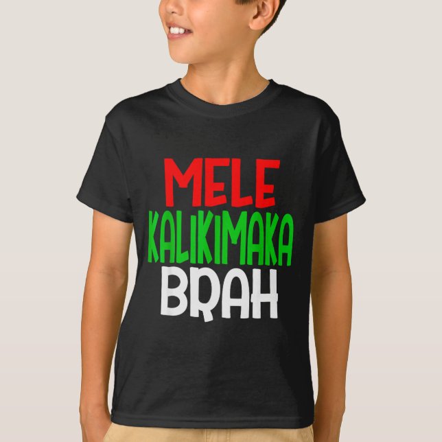 Mele Kalikimaka Brah - Funny Hawaiian Island Chris T-Shirt (Vorderseite)