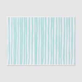 Mele Kalikimaka Chic Aquamarin Stripe Seidenpapier