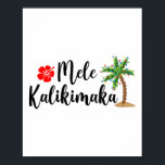 Mele Kalikimaka Christmas Beach Aloha Party Hawaii Poster<br><div class="desc">Mele Kalikimaka Christmas Beach Aloha Party Hawaiian Family _1</div>