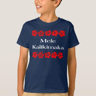 Mele Kalikimaka Christmas Hawaiian Aloha T - Shirt