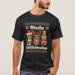 Mele Kalikimaka Christmas Hawaiian Santa Tiki Ugly T-Shirt<br><div class="desc">Mele Kalikimaka Christmas Hawaiian Santa Tiki Ugly Xmas Sweatshirt</div>