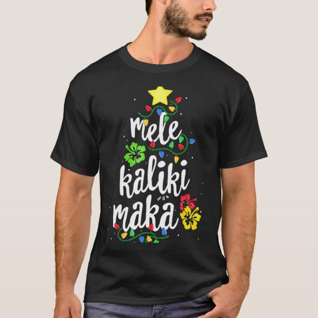 Mele Kalikimaka Christmas Hawaiian  T-Shirt (Vorderseite)