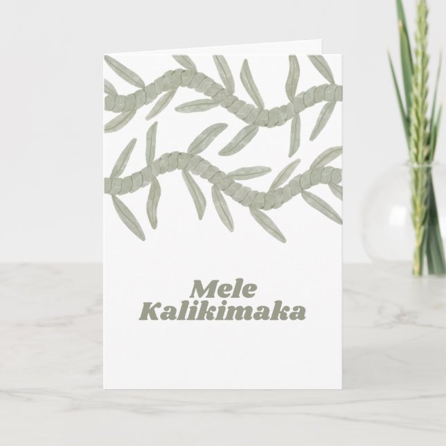 Mele Kalikimaka Dankeskarte (Vorderseite)