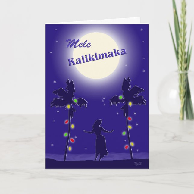 Mele Kalikimaka Feiertagskarte (Vorderseite)