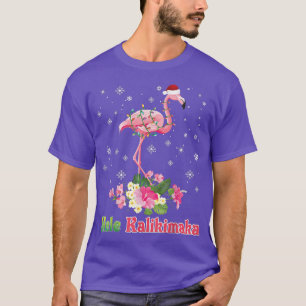 Mele Kalikimaka Flamingo Weihnachten Frohe Weihnac T-Shirt