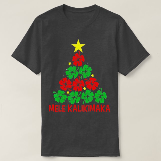 Mele Kalikimaka for Women Hawaiian Hawaii Christm T-Shirt (Design vorne)