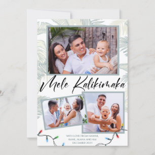 Mele Kalikimaka Foto-Collage-Weihnachtskarte