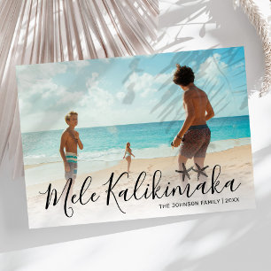 Mele Kalikimaka-Foto Feiertagskarte