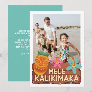 Mele Kalikimaka Foto Hawaiian Weihnachtskarte Feiertagskarte
