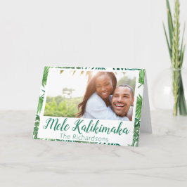 Mele Kalikimaka Foto Weihnachtskarte Feiertagskarte