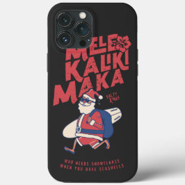 Mele Kalikimaka - Funny Santa Hawaiian Christmas Case-Mate iPhone Hülle