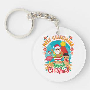 Mele Kalikimaka für ein strahlendes hawaiianisches Schlüsselanhänger