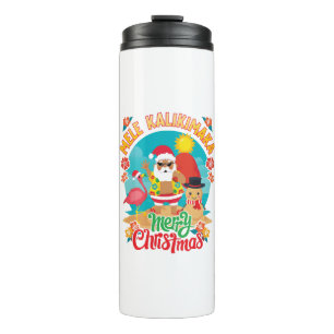 Mele Kalikimaka für ein strahlendes hawaiianisches Thermosbecher