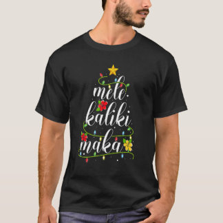 Mele Kalikimaka für Frauen Hawaiian Hawaii Christ T-Shirt