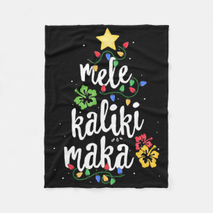 Mele Kalikimaka Für Frauen Hawaiian Hawaii Weihnac Fleecedecke