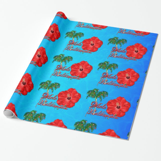 Mele Kalikimaka Geschenkpapier (Ungerollt)