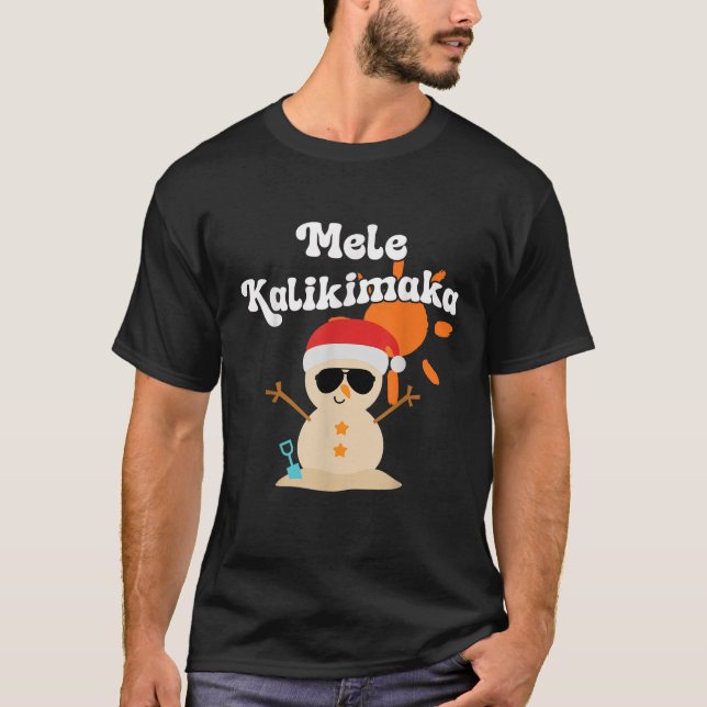 Mele Kalikimaka Hawaii Holiday Hawaiian Christmas  T-Shirt (Vorderseite)