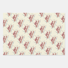 Mele Kalikimaka Hawaii Weihnachtszeitung Geschenkpapier Set