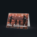 Mele Kalikimaka Hawaiian Beach Foto Weihnachten<br><div class="desc">Mit dieser niedlichen Weihnachtskarte mit dem handgeschriebenen hawaiianischen Gruß "Mele Kalikimaka" und den in Kreide gezeichnet Schneeflocken über Ihr Lieblings-Familienurlaub-Foto verschicken Sie Feiertagssjubeln. Fügen Sie Ihre persönliche Nachricht hinzu oder löschen Sie den Text,  wenn Sie gewollt,  um Ihre Nachricht zu senden schreiben.</div>