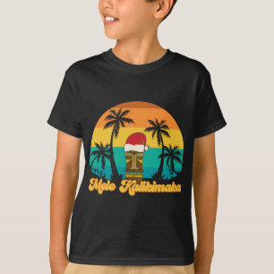 Mele Kalikimaka Hawaiian Christmas Tiki Weihnachts T-Shirt