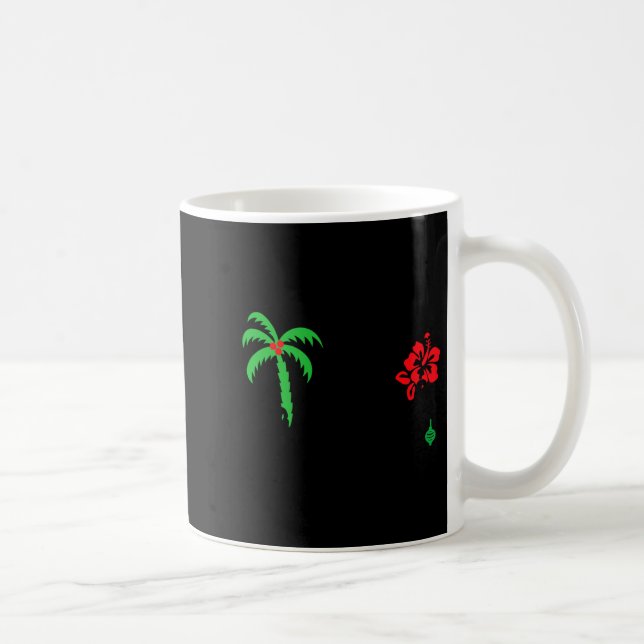 Mele Kalikimaka Hawaiian Happy Christmas  Kaffeetasse (Rechts)