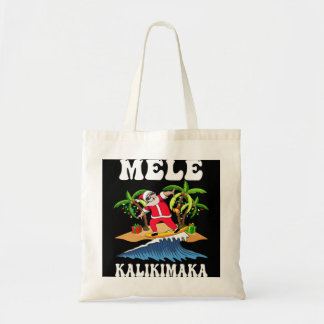 Mele Kalikimaka Hawaiian Hawaii Christmas Santa Su Tragetasche