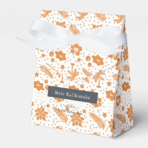 Mele Kalikimaka Hawaiian Holiday Floral Favor Box Geschenkschachtel