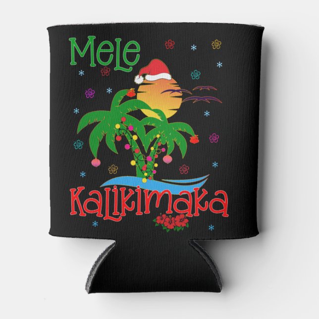 Mele Kalikimaka Hawaiian Merry Christmas Aloha Dosenkühler (Vorderseite)