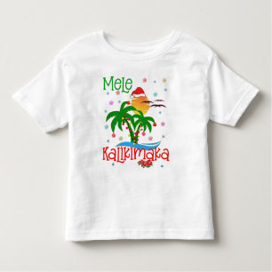 Mele Kalikimaka Hawaiian Merry Christmas Aloha  Kleinkind T-shirt