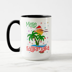 Mele Kalikimaka Hawaiian Merry Christmas Aloha Tasse
