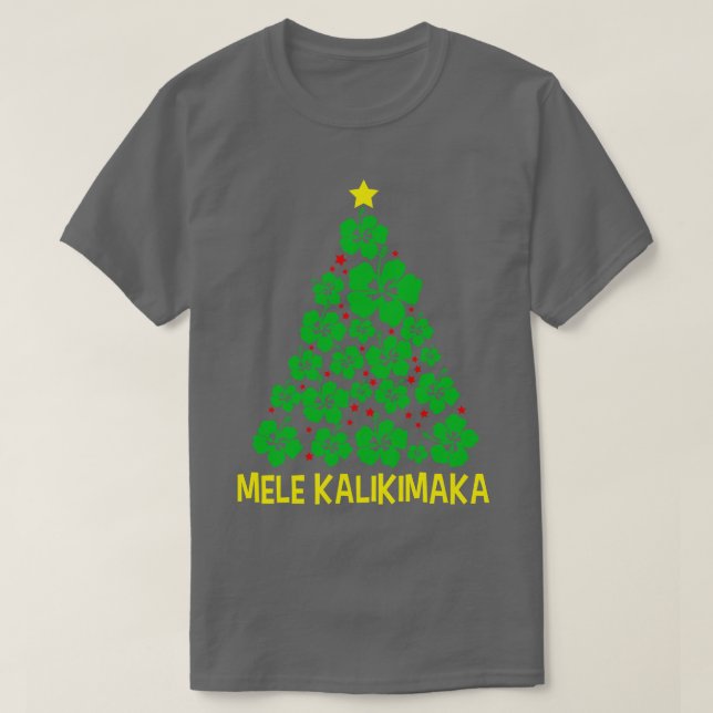Mele Kalikimaka Hawaiian Merry Christmas Hawaii Me T-Shirt (Design vorne)