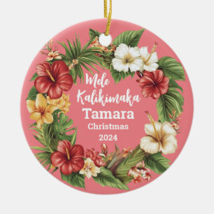 Mele Kalikimaka Hawaiian Personalisiert Ornament