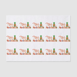 Mele Kalikimaka Hawaiian Pineaple Seidenpapier