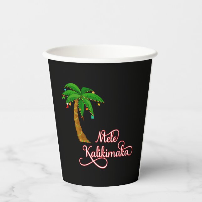Mele Kalikimaka Hawaiian Sweat for Christmas Pappbecher (Vorderseite)