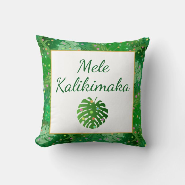 Mele Kalikimaka Hawaiian Weihnachtsfeiertag Kissen (Vorderseite)