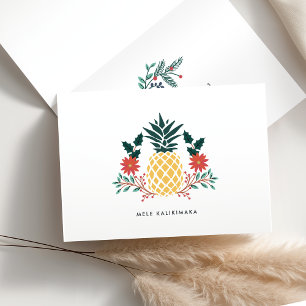 Mele Kalikimaka   Hawaiianische Ananas Feiertagskarte