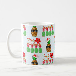Mele Kalikimaka Hawaiianische Ananas Frohe Weihnac Kaffeetasse