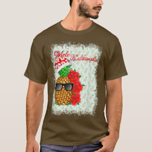 Mele Kalikimaka Hawaiianische Ananas T-Shirt
