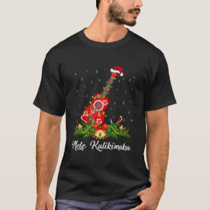 Mele Kalikimaka Hawaiianische Musik Ukulele Gitarr T-Shirt