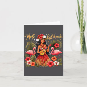 Mele Kalikimaka Hawaiianischer Weihnachten Hula Mä Karte