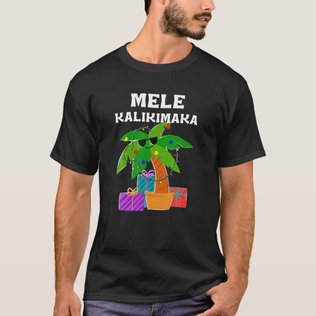 Mele Kalikimaka Hawaiianisches Weihnachts-T-Shirt  T-Shirt (Vorderseite)