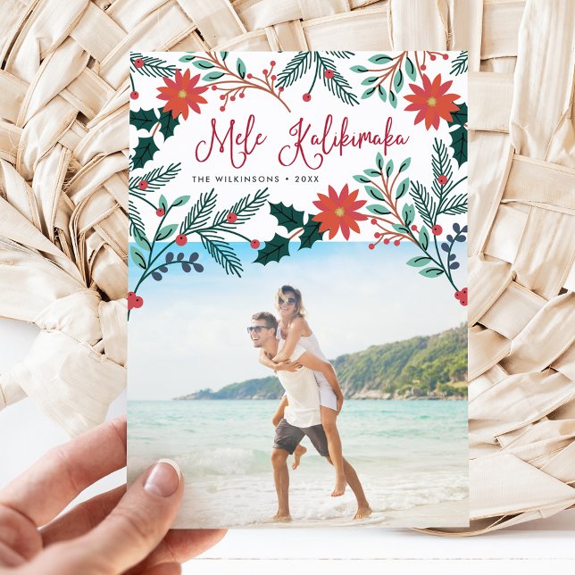 Mele Kalikimaka | Hawaiianisches WeihnachtsFoto Feiertagskarte (Von Creator hochgeladen)