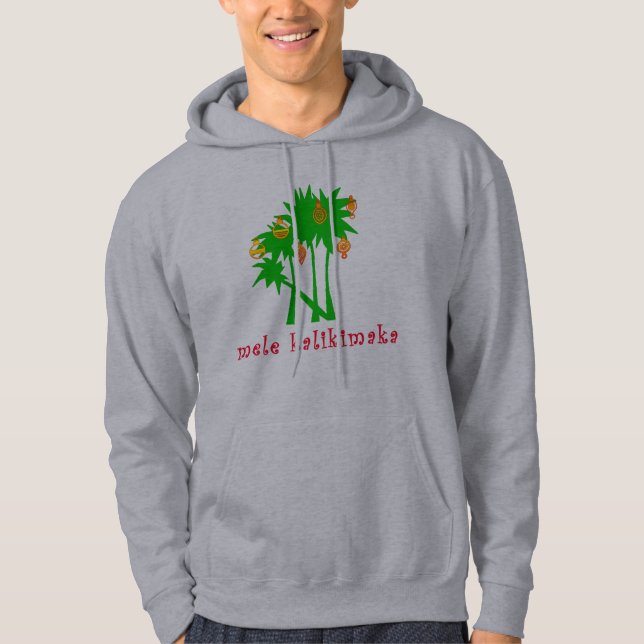 Mele Kalikimaka hawaiisches Weihnachtskleid Hoodie (Vorderseite)