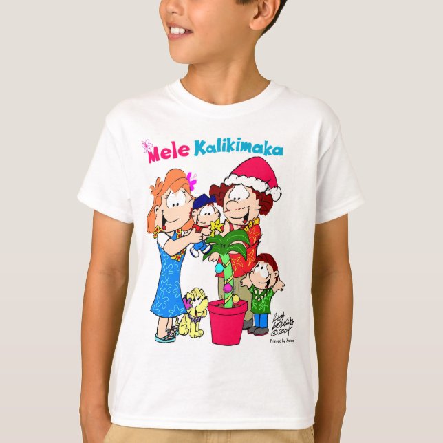 Mele Kalikimaka Keiki (Kinder) T - Shirt (Vorderseite)