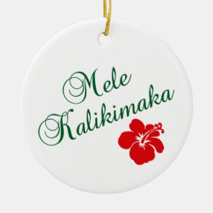 Mele Kalikimaka Keramikornament
