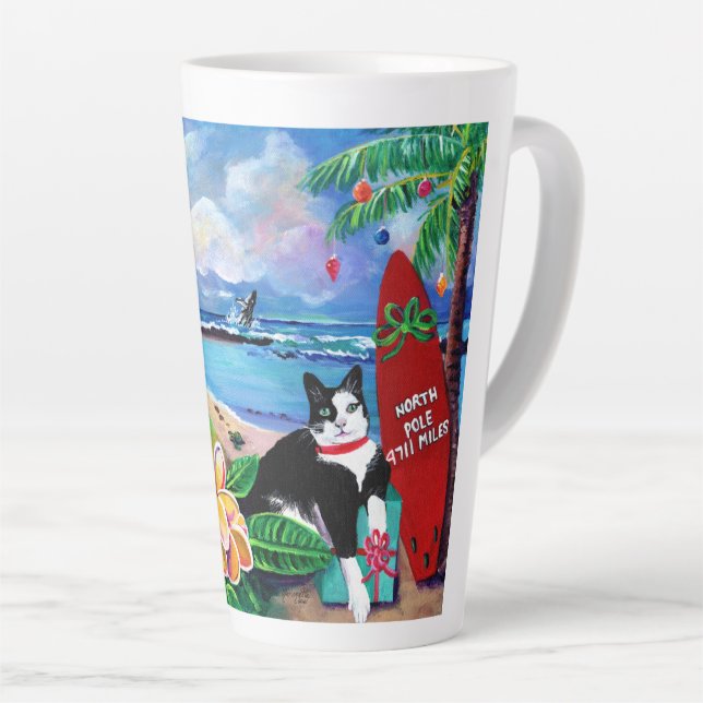 Mele Kalikimaka Kitty Latte Tasse (Rechte Ecke)